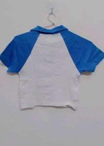 Cute Blue &amp; White "Down to Earth" T-Shirt