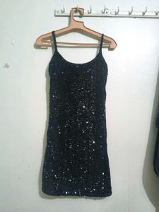 Sparkling Sequin Black Bodycone