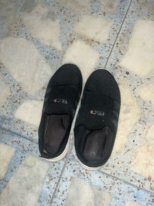 Comfortable Black Slip-On Sneakers