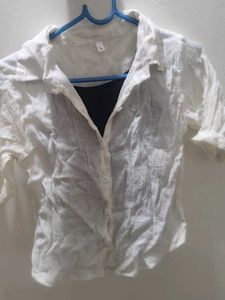 Korean Shirt with Black Top