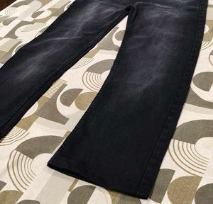 Unisex High Waisted Wide Leg Jeans