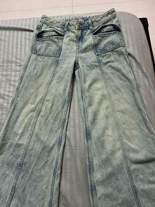 H&amp;M wide leg denim