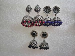 Elegant Jhumka Earrings Set - Unused