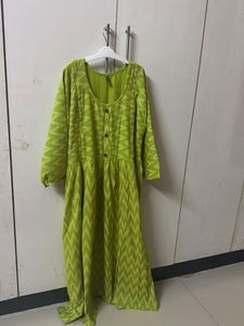 Vibrant Green Printed Kurta