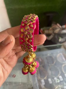 Vibrant Pink Silk Thread Bangle