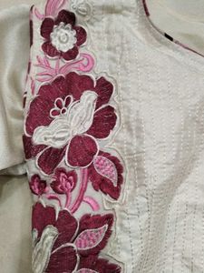 Floral Print Ethnic Gown