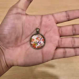 Vintage Floral Pendant Necklace