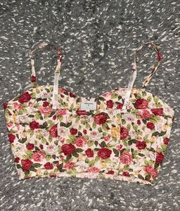 Corset Floral Top