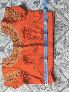 Orange Merzenta Festive Party Wear saree