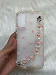 Cute Flower iPhone16 Case with Charm
