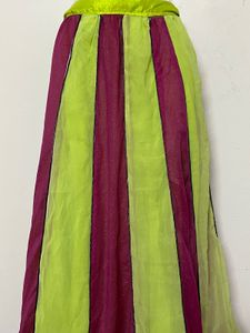 festivals Vibrant Striped Ethnic Skirt