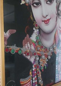 Elegant Radha Krishna Framed Art