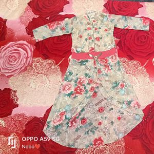Floral Print Kurta with Pants Set