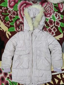 Lilac Hooded Puffer Jacket