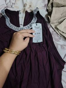Burgundy Halter Neck party Dress