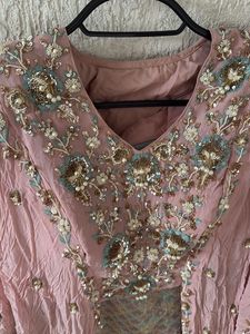 Embellished Pink Lehenga Choli Set