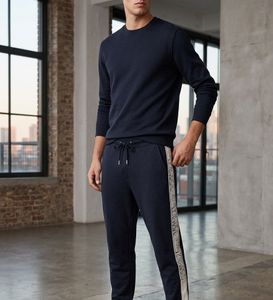 authentic Armani Exchange Navy Blue Track Pants