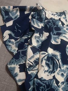 Floral Ruffle Crop Top