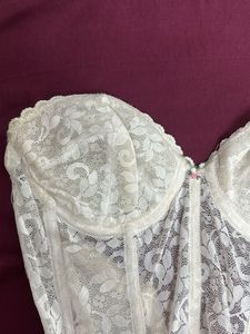 White Lace Bustier