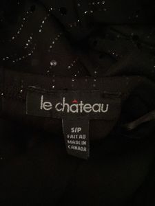 La Chateau Black Sequin Mini Dress