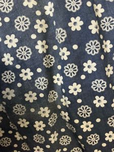 Chic Blue Floral Top with Lace
