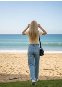 Stylish Ripped Wide Leg Jeans