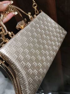 Elegant Clutch with Chain Strap