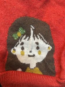 Red Embroidered Sweater Vest