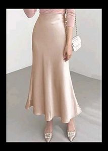 Elegant Satin Maxi Skirt