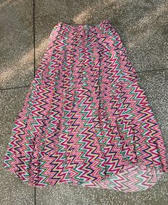 Colorful Zigzag Print Ethnic Skirt