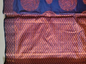New Navy blue cotton saree