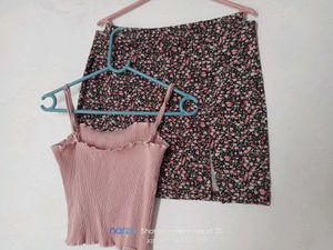Floral Mini Skirt