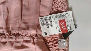 Pink Satin Ruched Puff Sleeve Top