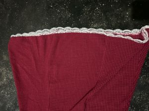 Ruby Red Checkered Dress