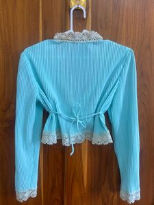 Boho Lace Trim Wrap Top