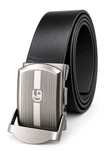 Men's Black Belts with Silver Buckle
