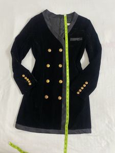 Black Velvet Mini Dress size xs