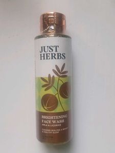 Just Herbs Brightening Face Wash -SEALED