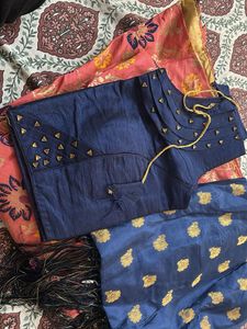 Designer Navy Blue chaniya choli