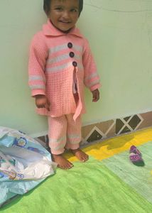 Cute Pink Sweater Set for Girls