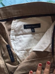 Brown Cotton Trousers From Indian Terrain