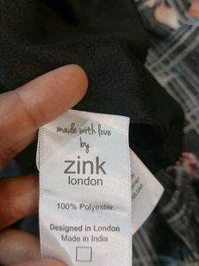 Zink London Women Black Checked Dress