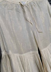 Women Creamy White Ethnic Garara Pants