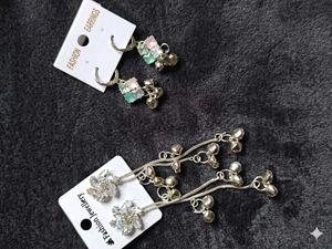 Elegant Drop Earrings with Charms