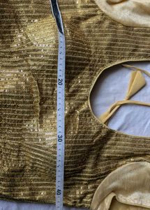 Sparkling Gold Sequin Blouse