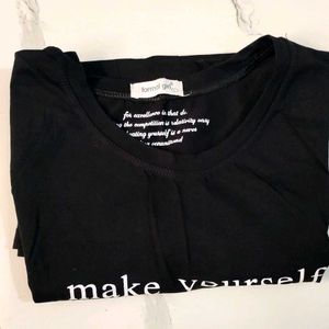 Make Yourself a Priority Black T-Shirt
