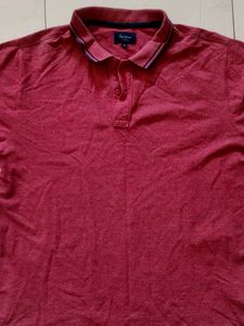 Pepe Jeans Maroon Polo T-Shirt