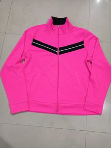 Unisex Pink Track Jacket Size L (Fit XL Too)