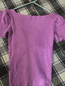 Chic Ribbed Drawstring Top
