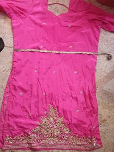 Pink Embroidered Kurta